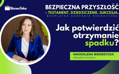 Jak potwierdzić otrzymanie spadku?