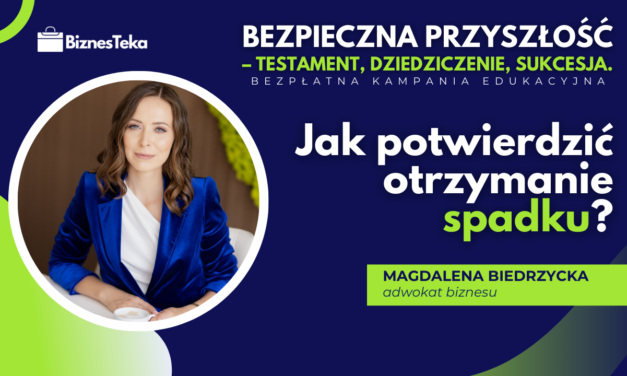 Jak potwierdzić otrzymanie spadku?